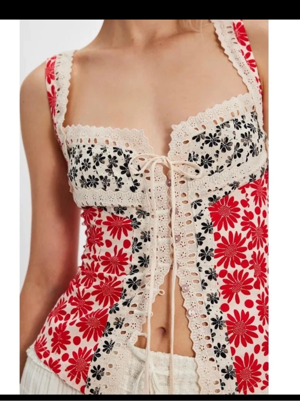 Free People Love Me Not Corset Tank